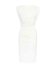 Abito Donna bianco stile longhette 104955 A0IM CIELO|PINKO