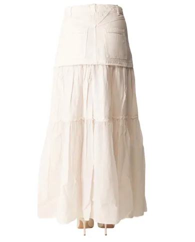 Gonna Donna bianca lunga in cotone 105252 A2MI KENNY|PINKO Gonna Donna bianca lunga in cotone 105252 A2MI KENNY|PINKO