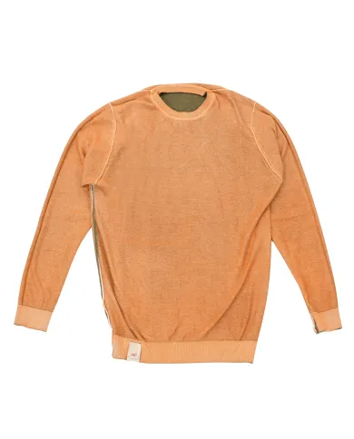 Maglia Uomo reversibile in cotone militare/arancio BART|BOB Maglia Uomo reversibile in cotone militare/arancio BART|BOB