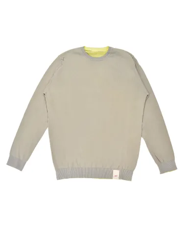 Maglia Uomo reversibile in cotone militare/lime BART|BOB Maglia Uomo reversibile in cotone militare/lime BART|BOB