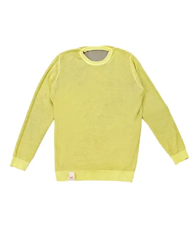 Maglia Uomo reversibile in cotone militare/lime BART|BOB Maglia Uomo reversibile in cotone militare/lime BART|BOB