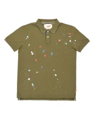 Polo Uomo verde militare dipinta DRAFT DIS0116|BOB