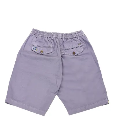 Bermuda Uomo lilla con ricami MIDI411 R00493|BOB Bermuda Uomo lilla con ricami MIDI411 R00493|BOB