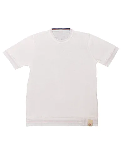 Maglia Uomo reversibile bianca in misto lino YORKS|BOB Maglia Uomo reversibile bianca in misto lino YORKS|BOB