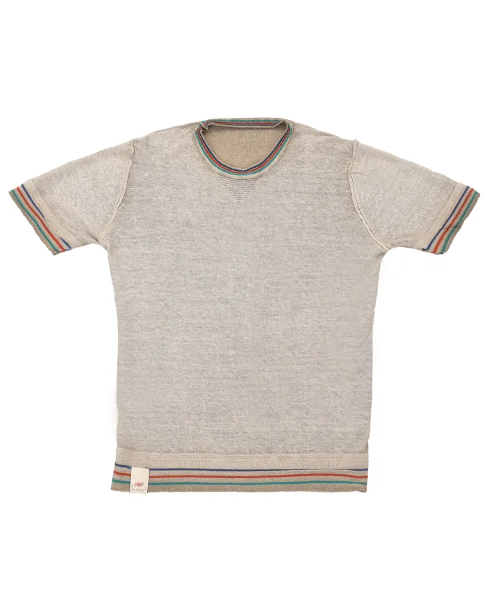 Maglia Uomo reversibile tabacco in misto lino YORKS|BOB Maglia Uomo reversibile tabacco in misto lino YORKS|BOB