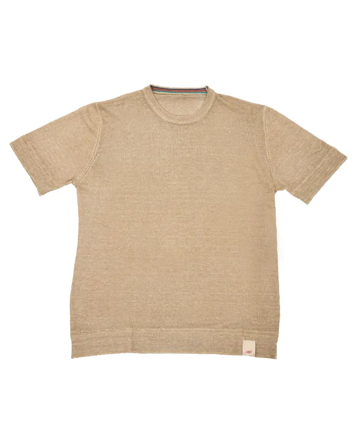 Maglia Uomo reversibile sabbia in misto lino YORKS|BOB Maglia Uomo reversibile sabbia in misto lino YORKS|BOB