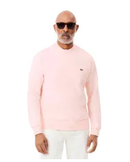 Felpa Uomo rosa in cotone SH9801|LACOSTE