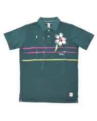 Polo Uomo verdone dipinta BOB DIS140|BOB