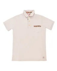 Polo Uomo bianco gesso con taschino SAINT|BOB