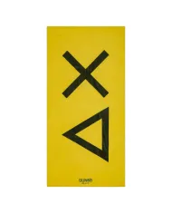 Telo mare Uomo giallo con logo in contrasto X35110|SUN68 BEACH