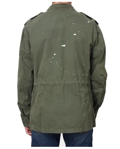 Field Jacket Uomo in cotone con patch applicate ARMY|BOB Field Jacket Uomo in cotone con patch applicate ARMY|BOB