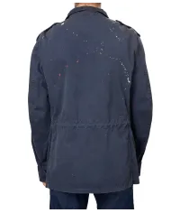 Field Jacket Uomo blu dipinta ARMY/ N1P|BOB