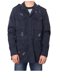 Field Jacket Uomo blu dipinta ARMY/N|BOB