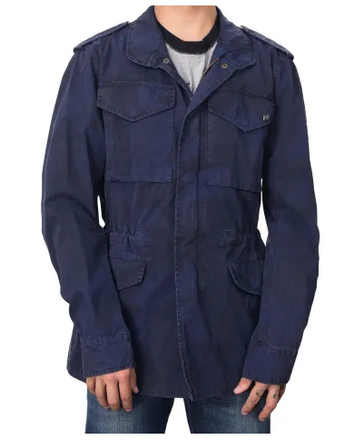 Field Jacket Uomo blu in cotone ARMY/N|BOB Field Jacket Uomo blu in cotone ARMY/N|BOB