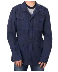 Field Jacket Uomo blu in cotone ARMY/N|BOB