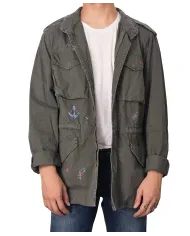 Field Jacket Uomo grigia con motivo mimetico ARMY/N|BOB Field Jacket Uomo grigia con motivo mimetico ARMY/N|BOB