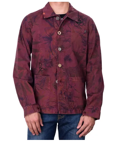 Giacca Uomo bordeaux stampa floreale FIJI 218|BOB Giacca Uomo bordeaux stampa floreale FIJI 218|BOB
