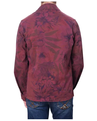Giacca Uomo bordeaux stampa floreale FIJI 218|BOB Giacca Uomo bordeaux stampa floreale FIJI 218|BOB
