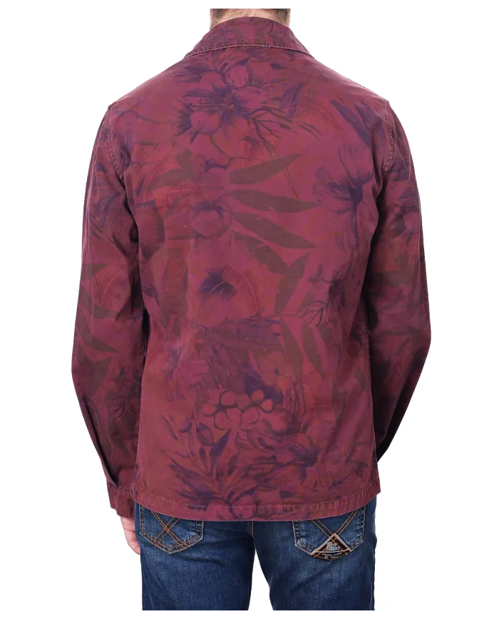 Giacca Uomo bordeaux stampa floreale FIJI 218|BOB Giacca Uomo bordeaux stampa floreale FIJI 218|BOB