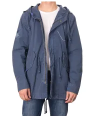 Parka Uomo navy con cappuccio RAIN|BOB