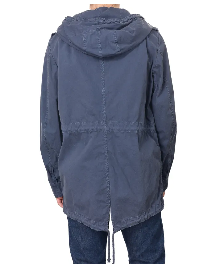 Parka Uomo navy con cappuccio RAIN|BOB Parka Uomo navy con cappuccio RAIN|BOB