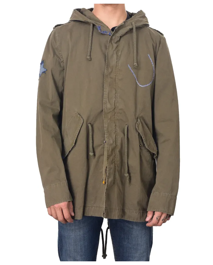 Parka Uomo verdone con cappuccio RAIN|BOB Parka Uomo verdone con cappuccio RAIN|BOB