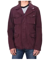 Field Jacket bordeaux con ricami SEEK 218|BOB