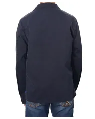Field Jacket Uomo overshirt blu dipinta SHINE 218|BOB