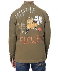 giacca coloniale da uomo con dettagli stampati e logo | BOB giacca coloniale da uomo con dettagli stampati e logo | BOB