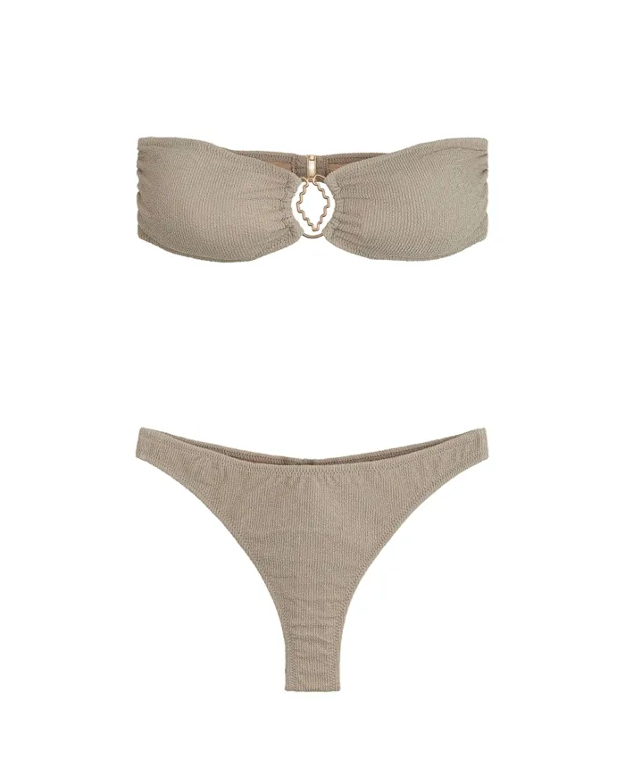 Bikini Donna beige a fascia MF25-0501|ME FUI Bikini Donna beige a fascia MF25-0501|ME FUI