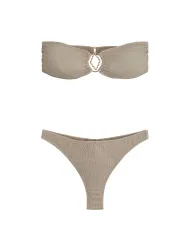 Bikini Donna beige a fascia MF25-0501|ME FUI