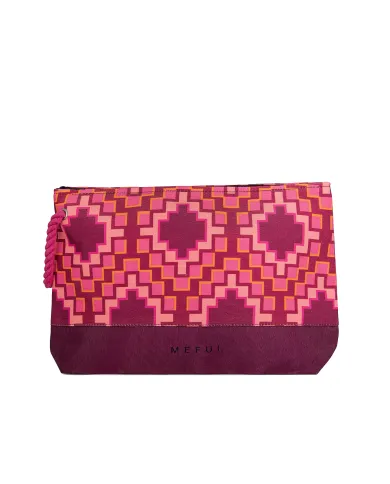 Pochette mare Donna rosa a fantasia maxi MA25-A040X25|ME FUI Pochette mare Donna rosa a fantasia maxi MA25-A040X25|ME FUI