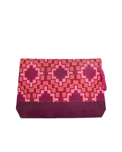 Pochette mare Donna rosa a fantasia maxi MA25-A040X25|ME FUI Pochette mare Donna rosa a fantasia maxi MA25-A040X25|ME FUI