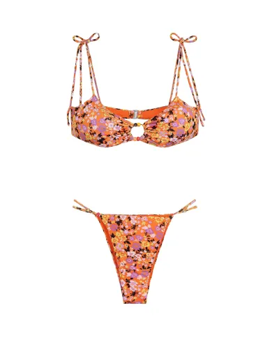 Bikini Donna arancione a fantasia MF25-0221X07|ME FUI Bikini Donna arancione a fantasia MF25-0221X07|ME FUI