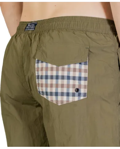 AQUASCUTUM Boxer Uomo AB_B004_BB027 PE 2025 mare regular con taschino club check 06 ARMY GREEN AQUASCUTUM Boxer Uomo AB_B004_BB027 PE 2025 mare regular con taschino club check 06 ARMY GREEN