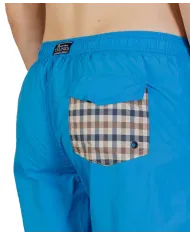 AQUASCUTUM Boxer Uomo AB_B004_BB027 PE 2025 mare regular con taschino club check 22 TURQUOISE AQUASCUTUM Boxer Uomo AB_B004_BB027 PE 2025 mare regular con taschino club check 22 TURQUOISE