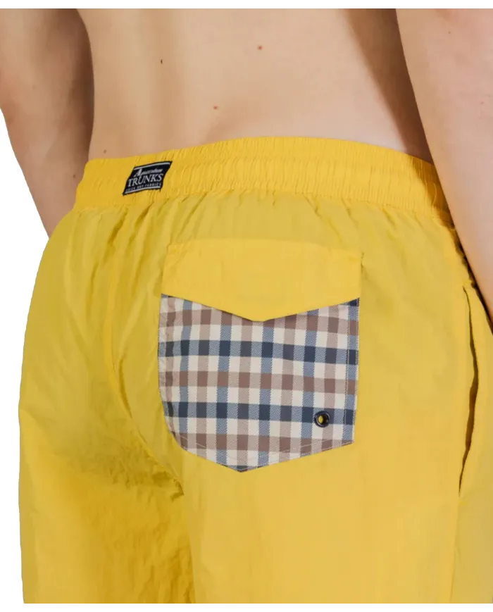 AQUASCUTUM Boxer Uomo AB_B004_BB027 PE 2025 mare regular con taschino club check 15 YELLOW AQUASCUTUM Boxer Uomo AB_B004_BB027 PE 2025 mare regular con taschino club check 15 YELLOW