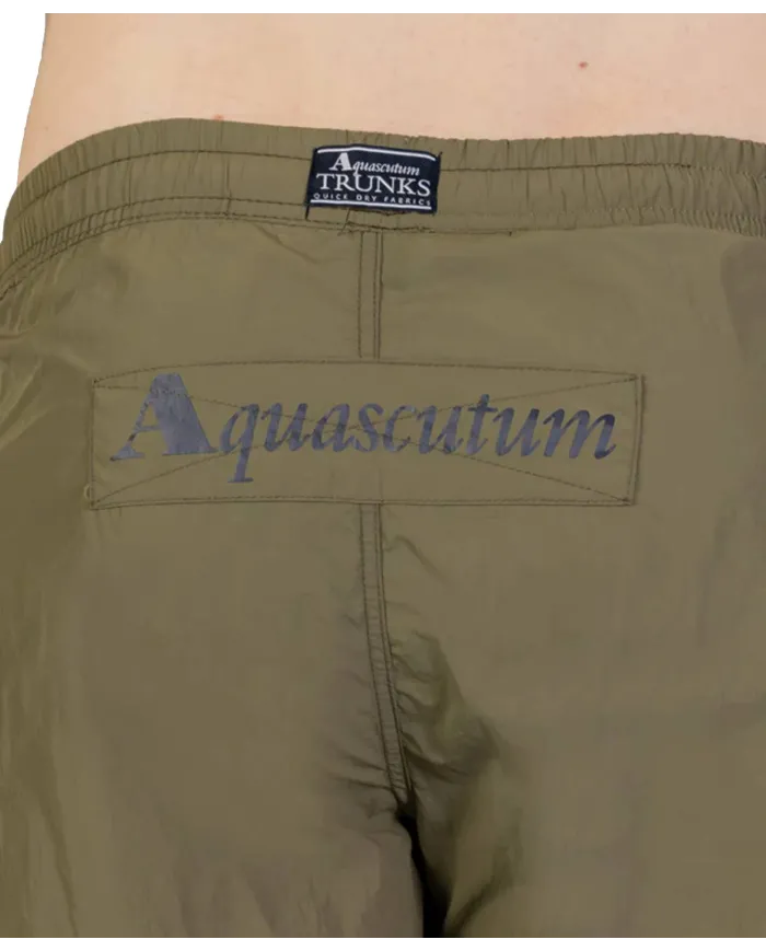 AQUASCUTUM Boxer Uomo AB_B004_BB028 PE 2025 mare regular con dettagli logati applicati 06 ARMY GREEN AQUASCUTUM Boxer Uomo AB_B004_BB028 PE 2025 mare regular con dettagli logati applicati 06 ARMY GREEN