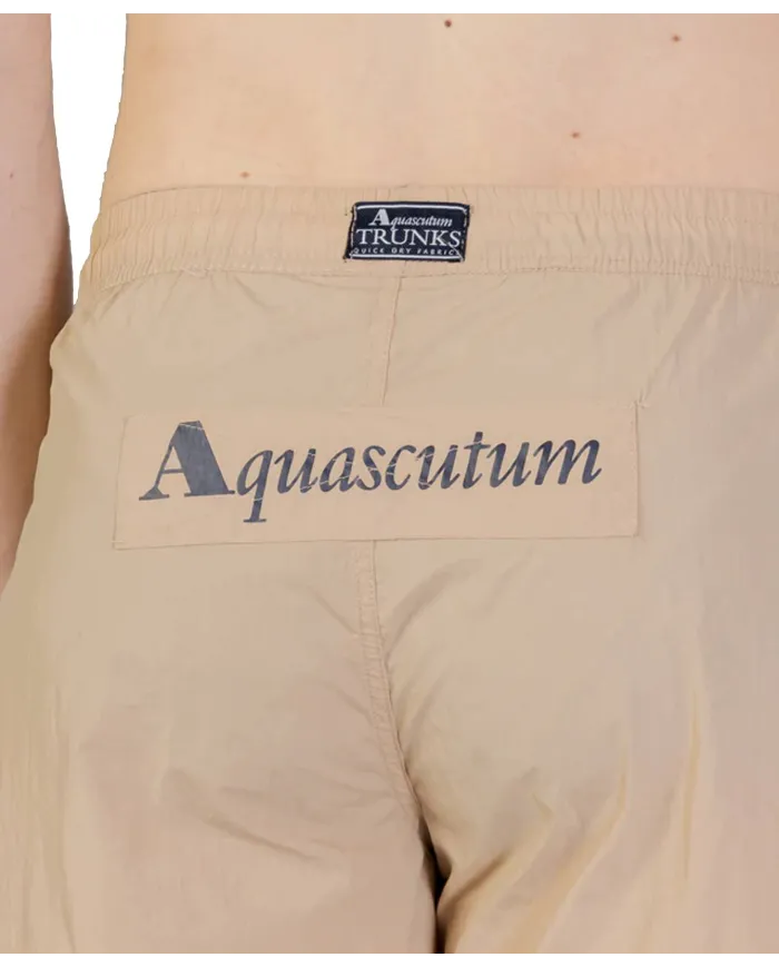 AQUASCUTUM Boxer Uomo AB_B004_BB028 PE 2025 mare regular con dettagli logati applicati 03 BEIGE AQUASCUTUM Boxer Uomo AB_B004_BB028 PE 2025 mare regular con dettagli logati applicati 03 BEIGE