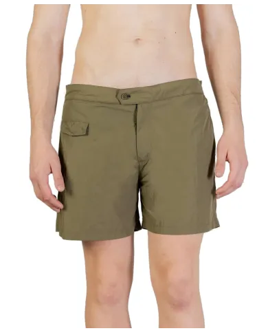 AQUASCUTUM Boxer Uomo AB_B004_BB029 PE 2025 nylon regular con taschino 06 ARMY GREEN AQUASCUTUM Boxer Uomo AB_B004_BB029 PE 2025 nylon regular con taschino 06 ARMY GREEN