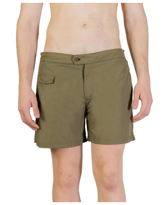 AQUASCUTUM Boxer Uomo AB_B004_BB029 PE 2025 nylon regular con taschino 06 ARMY GREEN AQUASCUTUM Boxer Uomo AB_B004_BB029 PE 2025 nylon regular con taschino 06 ARMY GREEN
