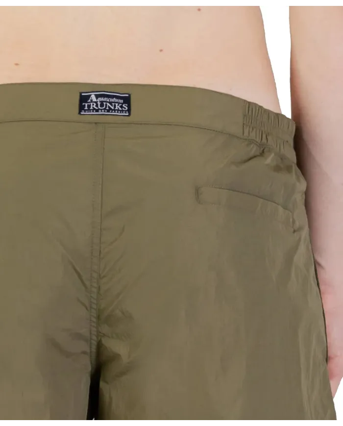 AQUASCUTUM Boxer Uomo AB_B004_BB029 PE 2025 nylon regular con taschino 06 ARMY GREEN AQUASCUTUM Boxer Uomo AB_B004_BB029 PE 2025 nylon regular con taschino 06 ARMY GREEN