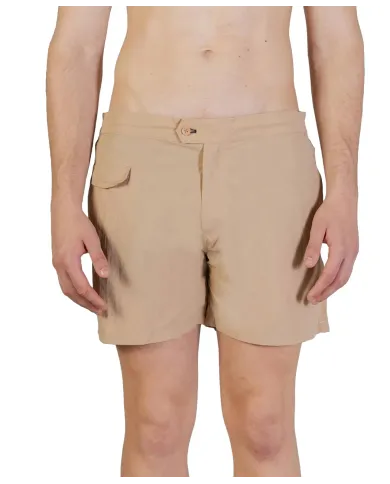 AQUASCUTUM Boxer Uomo AB_B004_BB029 PE 2025 nylon regular con taschino 03 BEIGE AQUASCUTUM Boxer Uomo AB_B004_BB029 PE 2025 nylon regular con taschino 03 BEIGE