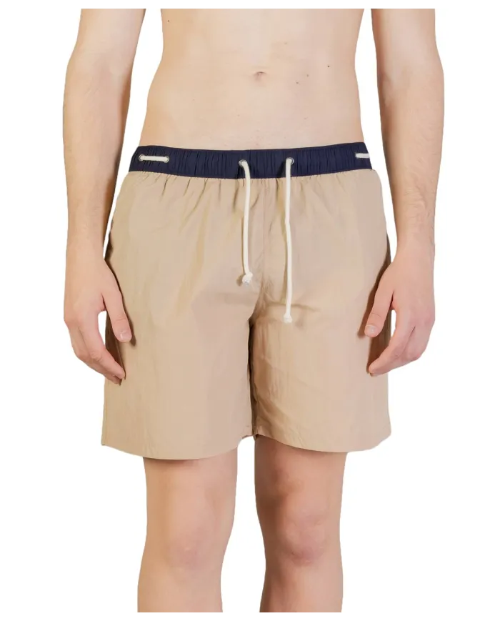 AQUASCUTUM Boxer Uomo AB_B004_BB030 PE 2025 mare con dettaglio a costine sul girovita 03 BEIGE AQUASCUTUM Boxer Uomo AB_B004_BB030 PE 2025 mare con dettaglio a costine sul girovita 03 BEIGE