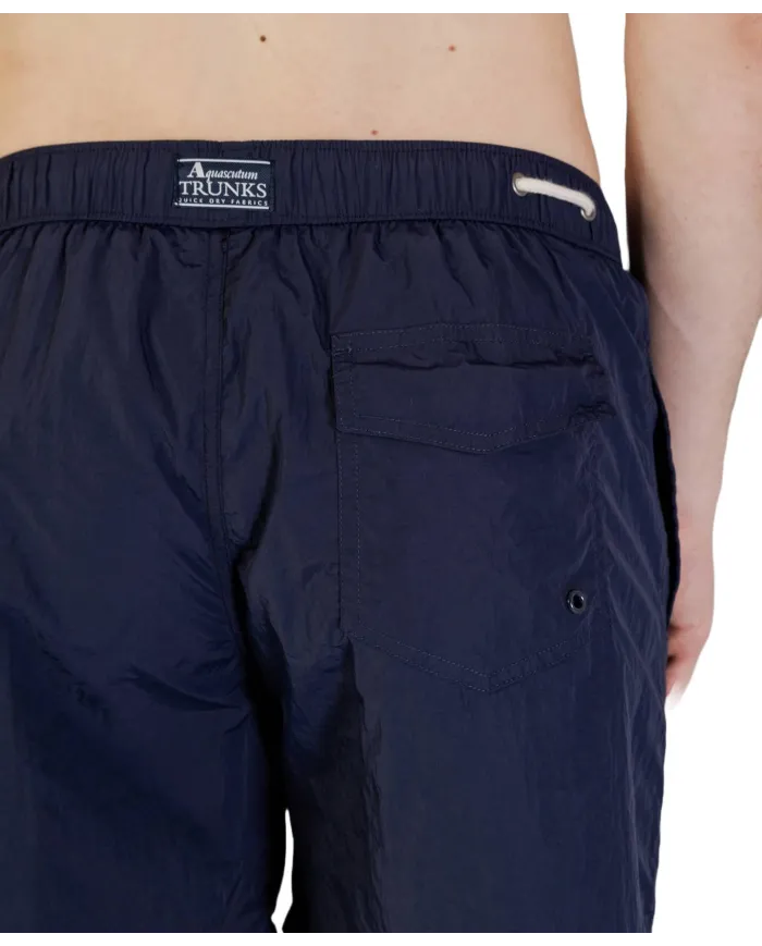 AQUASCUTUM Boxer Uomo AB_B004_BB030 PE 2025 mare con dettaglio a costine sul girovita 11 NAVY AQUASCUTUM Boxer Uomo AB_B004_BB030 PE 2025 mare con dettaglio a costine sul girovita 11 NAVY