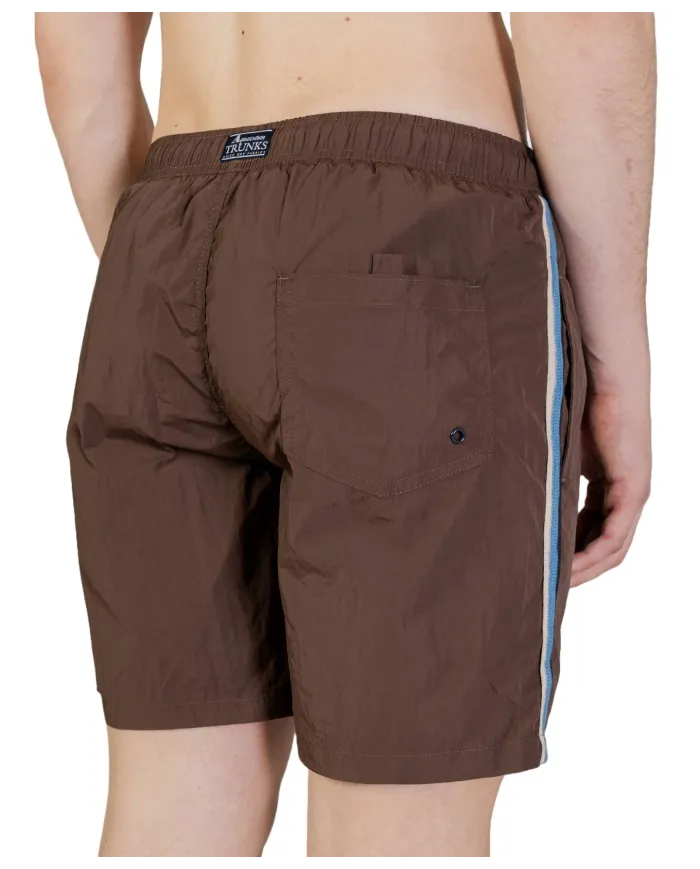 AQUASCUTUM Boxer Uomo AB_B004_BB031 PE 2025 nylon regular con dettaglio stripes 17 BROWN AQUASCUTUM Boxer Uomo AB_B004_BB031 PE 2025 nylon regular con dettaglio stripes 17 BROWN