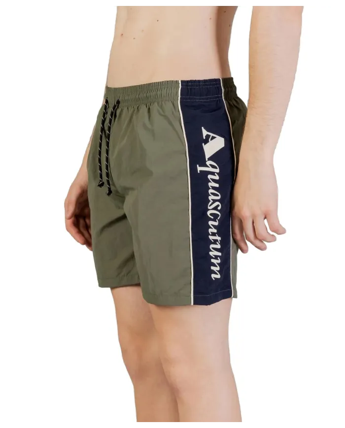 AQUASCUTUM Boxer Uomo AB_B004_BB034 PE 2025 nylon regular con big stripes logo 06 ARMY GREEN AQUASCUTUM Boxer Uomo AB_B004_BB034 PE 2025 nylon regular con big stripes logo 06 ARMY GREEN