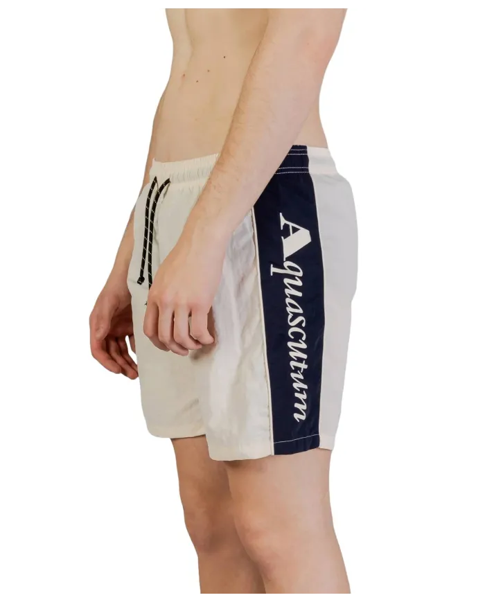 AQUASCUTUM Boxer Uomo AB_B004_BB034 PE 2025 nylon regular con big stripes logo 03 BEIGE AQUASCUTUM Boxer Uomo AB_B004_BB034 PE 2025 nylon regular con big stripes logo 03 BEIGE
