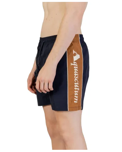 AQUASCUTUM Boxer Uomo AB_B004_BB034 PE 2025 nylon regular con big stripes logo 11 NAVY AQUASCUTUM Boxer Uomo AB_B004_BB034 PE 2025 nylon regular con big stripes logo 11 NAVY
