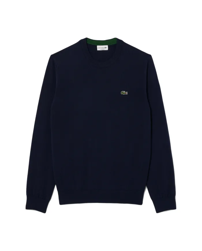 Maglia Uomo in cotone blu AH1985 |LACOSTE Maglia Uomo in cotone blu AH1985 |LACOSTE